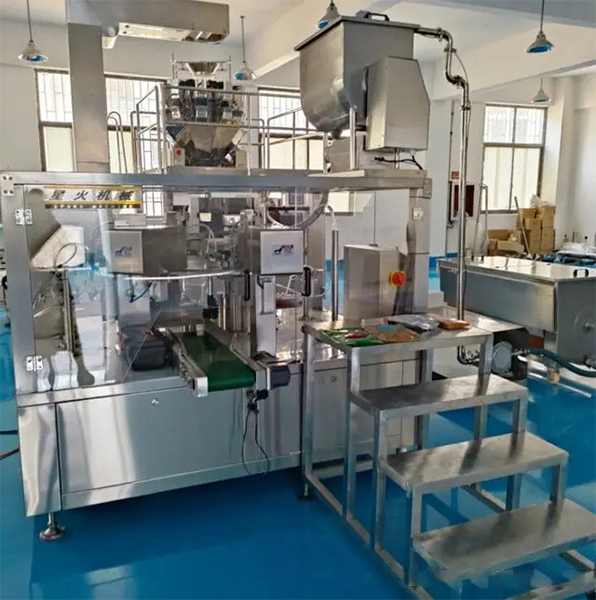 星火自動化粉劑包裝機設備實拍